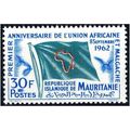 MAURITANIA 1962 1st Anniversary African Union -...