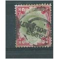 edward 1/- red and green. sg257 washed out see ...
