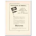 magnavox company 1943 proud fly flag pennant ww...