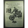 1930 Corona Typewriter Ad - Writing is their Job