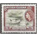 British Guiana 1954 SG333 3c Brown-Olive & Red-...