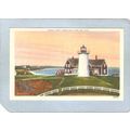 MA Woods Hole Lighthouse Postcard Bobeska Light...