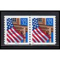 2913v 32c U.S. Flag Over Porch Very Fine MNH LG...