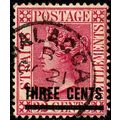 Straits Settlements 1885 Queen Victoria THREE C...