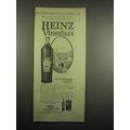 1918 Heinz Vinegar Ad - Food Will Win The War