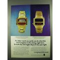 1976 Longines G-II Watch Ad - No Other On Earth