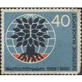 GERMANY, World Refugee Year, blue 1960, 40pf