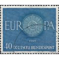 GERMANY, Europa, CEPT, Wheel, blue 1960, 40pf