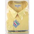 NWT Daniel Ellissa Men's Yellow Dress Shirt, Co...