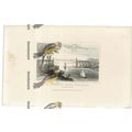 Suspension Bridge, Bangor, Wales, Book Illustra...