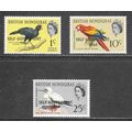 HONDURAS BRITISH 1964 NEW CONSTITUTION BIRDS SE...