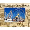 New Jersey Boardwalk Laser Engraved Wood Pictur...