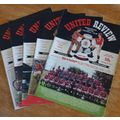 X 5 Manchester United Vintage Football Programm...