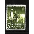 NIGERIA 1963 SG 129 3d HERDSMAN OLIVE GREEN FIN...