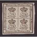 Brunswick - Germany 1857 SG 12 MNG - White Pape...