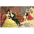 Comic "A SPOON BETWEEN THE DANCES" Postcard (Na...