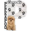 I Love My Peekapoo Fridge Magnet