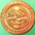 Jackson Rancheria. $1 Casino Token. Jackson, CA...