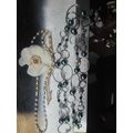 LIA SOPHIA SILVER TONE GREY FAUX PEARL NECKLACE...