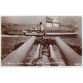 HMS Neptune WW1 Ship On Review Day Real Photo O...