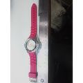 Attention Round Case Purple Band Watch
