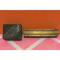 Two Vintage Wood And Copper Stamps