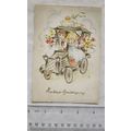 1962 French Greetings postcard Heureux Annivers...