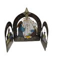 Stained Glass Hinged Nativity Set Sun Catcher 3...