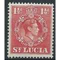St Lucia 1938 SG130 1d Scarlet Mounted Mint..
