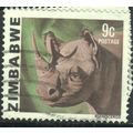 Zimbabwe 1980 - SG581 - 9c - White Rhinoceros -...