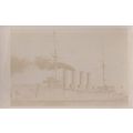 HMS Cressy Ship Antique Real Photo Postcard