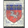 France stamps 1966 - 20c Saint-Lo, Arms - used 5