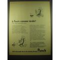 1966 Punch Magazine Ad - Is Punch a consumer du...