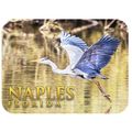 Naples Florida with Flying Egret Fridge Magnet