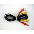 5ft 3 RCA Male to 3 RCA Male Cord Black Audio V...