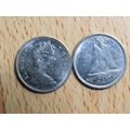 1976 Queen Elizabeth ll 10 Cents Canada Coin