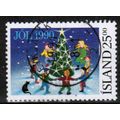 1990 Iceland - Sc# 716 used - Christmas 25.00 kr
