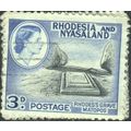 Rhodesia & Nyasaland 1959 - SG22 - 3d black/blu...