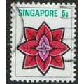 Singapore 1973 Flowers 5c Multicoloured SG213 FU