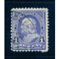 Used 247 1c Benjamin Franklin Barely Clears M02687