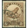 NEW ZEALAND - 1936-42 - 8d chocolate - FU
