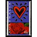 Australia 1995 Valentines Day Heart 45c MNH Sta...