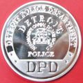 Detroit PD. Challenge Coin. 1.50" Silver Tone. ...