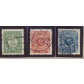 Denmark Stamps Scott #178 To 180, Used