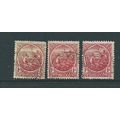 barbados stamps sg220 shades sg 220 sg 220b used