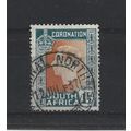 SouthAfrica.SG73 1 1/2d Orange and Greenish Blu...