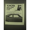 1972 Toyota Lift Trucks Ad - With Quality a La Car