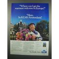 1984 KLM Airline Ad - The Warmest Welcome in Europe