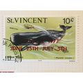 St Vincent 1977 Carnival 10c Sperm Whale Used S...
