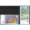 Isle of Man 1982 Christmas set 2v SG225-226 UM